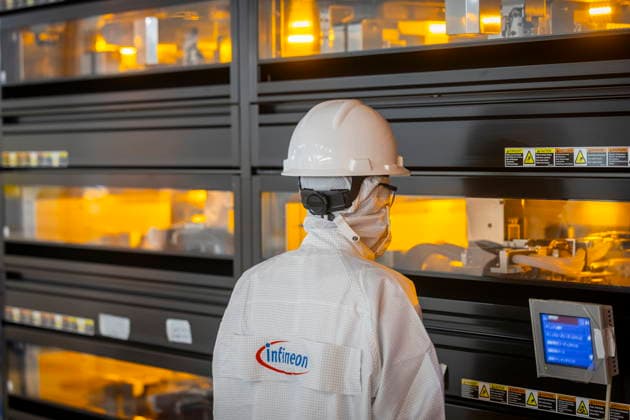 Infineon Technologies AG in Dresden Cleanroom of the new Smart Power Fab of Infineon Technologies AG in Dresden on June 10 On July 2, the Smart Power Fab is ceremonially opened The new plant is the largest single invest