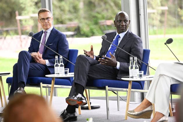 LKS 20260611 Finnish President Alexander Stubb and Kenya s President William Ruto attend the Session I: Discussions with the Presidents of the annual Kultaranta Talks at the President s summer residence Kultaranta in Naantali, Finland, on June 11, 2026. The theme of this year’s discussions on foreign and security policy is A World in Transition - Global, Regional and Local Perspectives. - ANTTI AIMO-KOIVISTO Naantali Finland  Copyright: xAnttixAimo-Koivistox Xjn0HhIC1QY