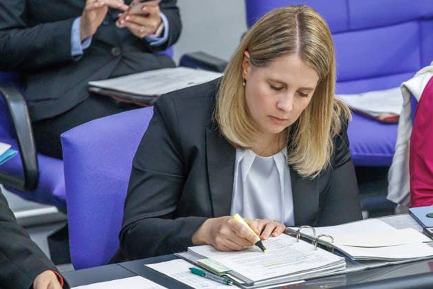 Bundestag Verena Hubertz SPD , Federal Minister for Housing, Urban Development and Construction, in the German Bundestag on 11 06 26 in Berlin Berlin Berlin Germany Bundestag