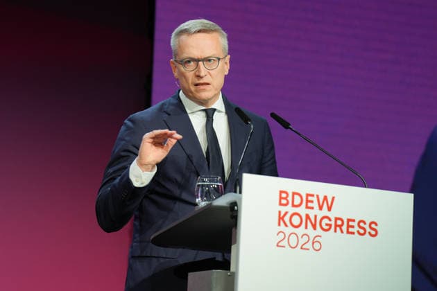 BDEW Congress 2026 with Federal Minister Wildberger Karsten Wildberger in portrait during his speech at the BDEW Federal Association of the Energy and Water Industries at STATION , Berlin, 11 06 2026 Berlin Berlin Germany