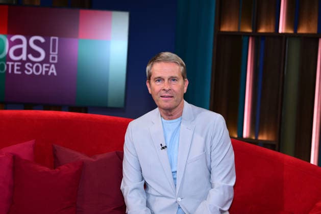 Hinnerk Baumgarten, the presenter in the program DAS Rote Sofa NDR on 12 06 2026 in Hamburg Hinnerk Baumgarten during the Das Rote Sofa tv show at NDR Studios on June 12, 2026 in Hamburg, Germany Politician and referee Florian Lechner as a guest at Das Rote Sofa in Hamburg NDR