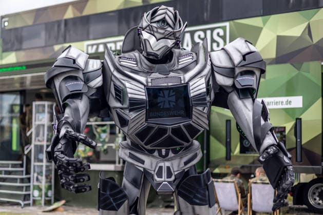 Humanoid Roborter of the German Armed Forces Humanoid Roborter of the German Armed Forces at the ILA in Berlin Brandenburg on 12 06 2026 Berlin Germany