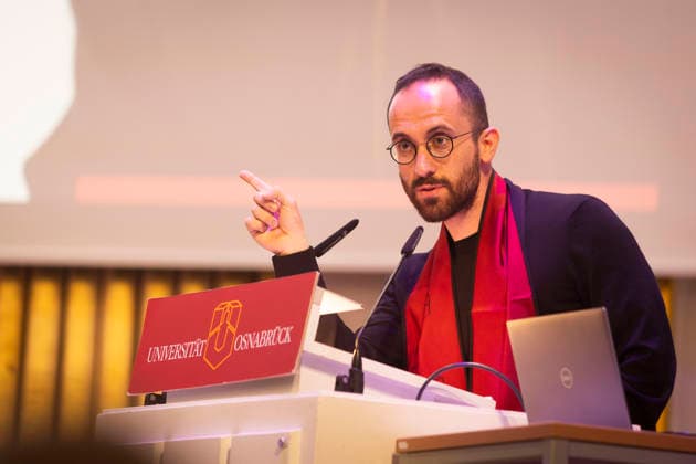 Acceptance speech by pianist Igor Levit Osnabrück University awards Prof. Igor Levit an honorary doctorate Event in the Schlossaula of Osnabrück University on 12 06 2026 Honorary doctorate for Igor Levit