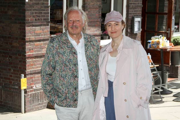 ABB MILBERG Axel Milberg as a food critic with Maren Eggert, a Michelin-starred chef, at the NDR set for a photo shoot for the TV movie AT Risotto Brutale at the Oberhafenkantine in Hamburg on June 16, 2026, Hamburg, Germany,detected_source_language