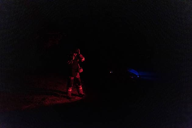 Ukrainian firefighters battle blaze after Russian drone strike in Druzhkivka DRUZHKIVKA, UKRAINE - JUNE 17: A Ukrainian firefighter is seen at the scene following a Russian drone attack in Druzhkivka, Ukraine, on June 17, 2026. Diego Herrera Carcedo Anadolu Ukraine Donetsk. Editorial use only. Please get in touch for any other usage.  Copyright: x2026xAnadoluxDiegoxHerreraxCarcedox