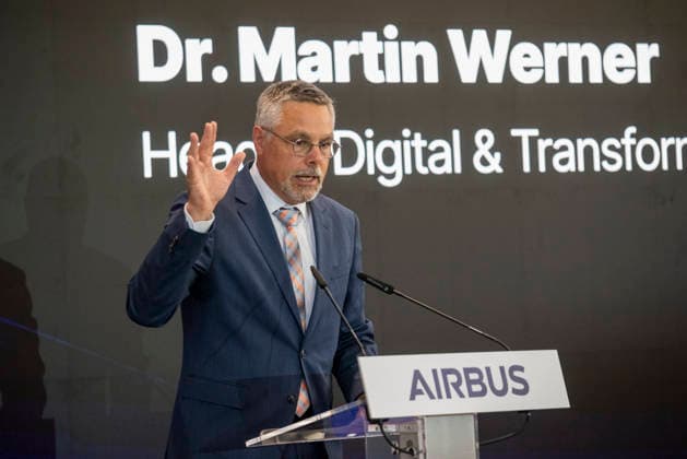 Page Inaugurates the New Airbus Digital Campus in Albacete Martin Werner, Head of Digital Transformation at Airbus Helicopters, speaks during the inauguration of the new Airbus Digital Campus on June 17, 2026, in Albacete, Castilla-La Mancha, Spain. Airbus inaugurates its new Digital Campus, a center dedicated to training and the development of technological solutions for the aerospace sector. The facility strengthens the company’s industrial and innovation presence in Castilla-La Mancha. JUNE 17, 2026 Víctor Ferná Albacete, Castilla-La Mancha Albacete, Castilla-La Mancha, Spain,detected_source_language Copyright: xVictorxFernandezx 7603794