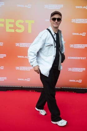 Jan BOEHMERMANN, Böhmermann, Host, Portrait, Single Frame, Single Motif, Red Carpet, Red Carpet Show, Arrival, Summer Festival of the Film and Media Foundation NRW in Cologne, June 17, 2026,detected_source_language