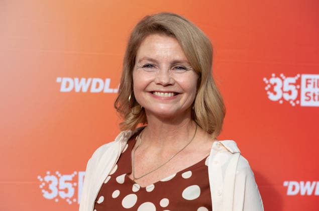 Annette FRIER, actress, portrait, close-up, single image, single subject, red carpet, red carpet event, arrival, Summer Festival of the Film and Media Foundation NRW in Cologne, June 17, 2026,detected_source_language