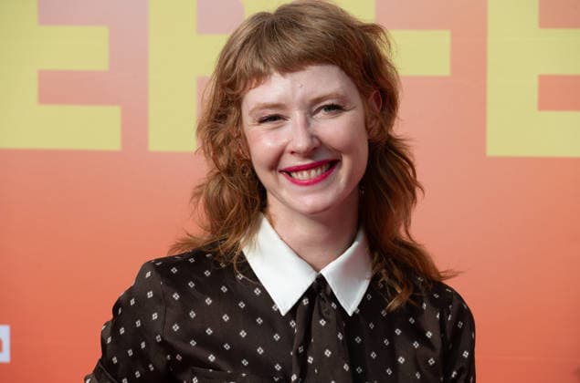 Sarah BAUERETT, actress, portrait, close-up, single image, single subject, red carpet, red carpet event, arrival, Summer Festival of the Film and Media Foundation NRW in Cologne, June 17, 2026,detected_source_language