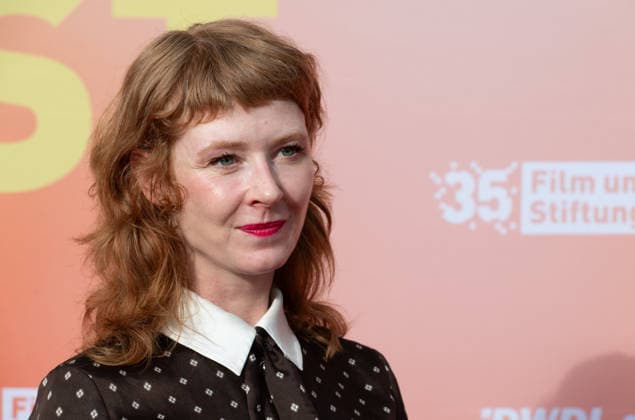 Sarah BAUERETT, actress, portrait, close-up, single image, single subject, red carpet, red carpet event, arrival, Summer Festival of the Film and Media Foundation NRW in Cologne, June 17, 2026,detected_source_language