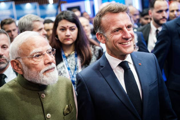 News Bilder des Tages Meeting with the Prime Minister of the Republic of India, Mr. Narendra Modi. French President Emmanuel Macron during his visit to the 10th edition of the VivaTech 2026 trade show, dedicated to tech startups and innovation, at the Paris Expo Porte de Versailles in Paris, France, on June 18, 2026. France’s President Emmanuel Macron at the VivaTech technology startups and innovation fair at the Paris Expo Porte de Versailles, in Paris, France, on June 18, 2026. Paris, France,detected_source_language Copyright: xHugoxAymar Pool BestimagexHugoxAymar Pool Bestimagex