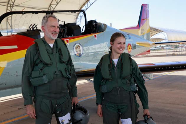 Princess Leonors training flight with her father, Felipe VI, at the General Academy of Air and Space Princess Leonors training flight with her father, Felipe VI, at the General Academy of Air and Space, on June 18, 2026, in San Javier, Murcia ARMED FORCES PRINCESS LEONOR FELIPE VI AIRPLANE FLIGHT JUNE 19, 2026 Office of His Majesty the King June 19, 2026 San Javier, Murcia San Javier, Murcia Spain,detected_source_language Copyright: xCasaxdexS.M.xelxReyx 7607916