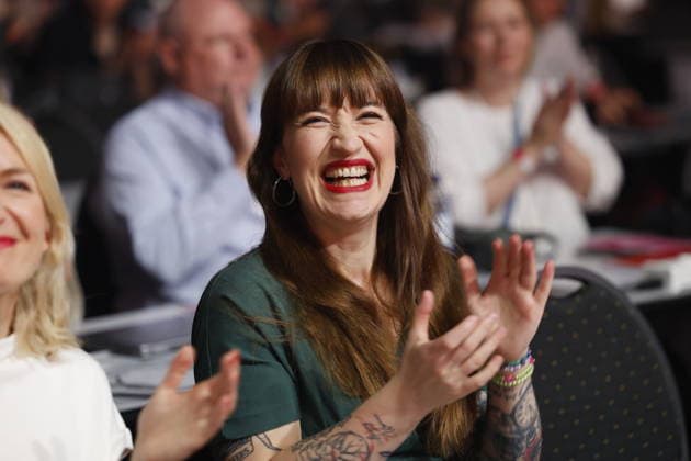 Heidi Reichinnek, 10th National Party Convention of Die Linke, June 19, 2026, in Potsdam, Metropolhalle, Germany,detected_source_language