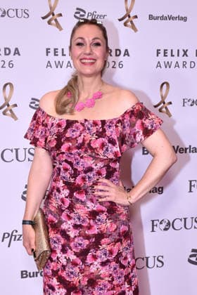 Ruth Moschner attends the Felix Burda Award ceremony on June 21, 2026, at the Axika in Berlin, Germany. Felix Burda Award in Berlin,detected_source_language
