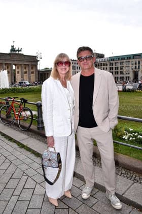 Hans Sigl and his wife Susanne Kemmler attend the Felix Burda Award ceremony on June 21, 2026, at the Axika in Berlin, Germany. Felix Burda Award in Berlin,detected_source_language