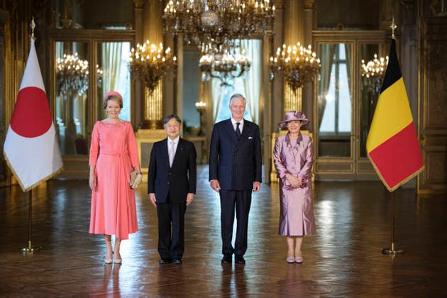Entertainment Bilder des Tages Imperial Couple Visit To Belgium - Day 3 Emperor Naruhito and Empress Masako of Japan visit the Palace of Laeken during a state visit in Brussels, Belgium on June 23, 2026, as part of the 160th anniversary of diplomatic relations between Japan and Belgium, where they are welcomed by Queen Mathilde and King Philippe. Photo by Monasse T ANDBZ ABACAPRESS.COM  Copyright: xMonassexThierry ANDBZ ABACAx