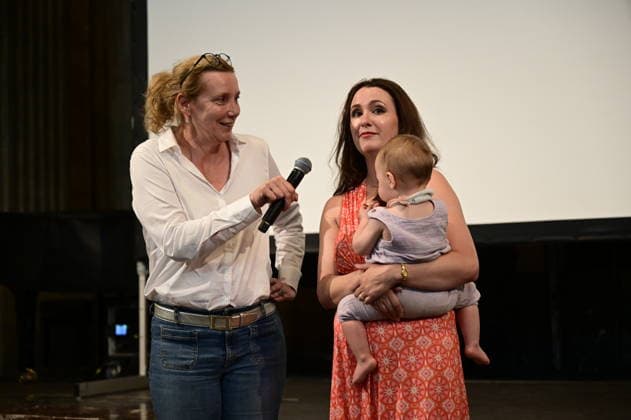Britta Walter and Lauren Leiderman at the premiere of the MDR documentary Wir sind hier about the Mitzvah Project and Amanda Hannes as part of Jewish Remembrance Week at the Kulturforum Görlitzer Synagogue on June 23, 2026,detected_source_language Copyright: xMatthiasxWehnertx