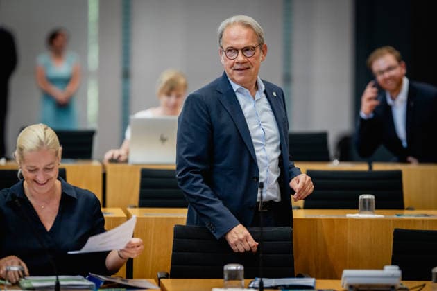 46th PLENARY SESSION OF THE THURINGIAN STATE PARLIAMENT June 24, 2026, Erfurt Thuringian Minister of the Interior Georg Maier (SPD) at the 46th plenary session of the Thuringian State Parliament on June 24, 2026,detected_source_language
