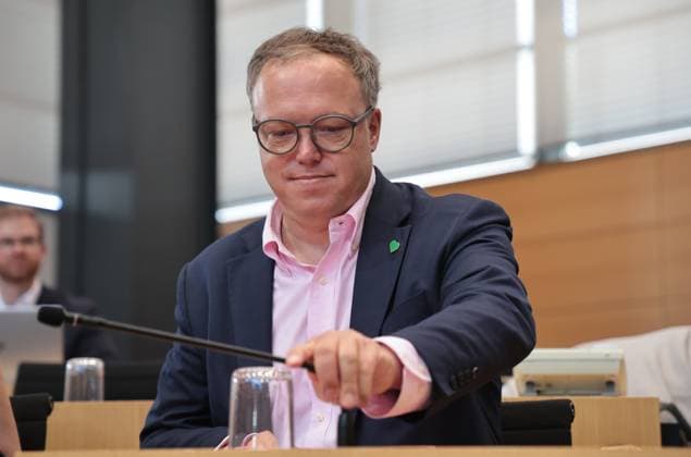 Plenary Session of the Thuringian State Parliament, June 24, 2026, Erfurt, Thuringian State Parliament, 46th Plenary Session, Special Plenary Session: Protecting the AfD Federal Party Convention from Illegal Blockades and Political Intimidation. Pictured: Minister President Mario Voigt (CDU)