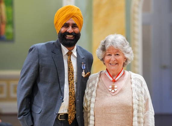 June 25, 2026, Ottawa, On, Canada: Governor General Louise Arbour presents Gurdeep Singh Pandher, of Whitehorse, with the Meritorious Service Decorations (Civil Division) during a Presentation of Canadian Honours at Rideau Hall in Ottawa, on Thursday, June 25, 2026. Ottawa Canada  - ZUMAc35_ 20260625_zaf_c35_025 Copyright: xChrisxTanouyex