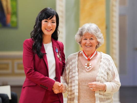 June 25, 2026, Ottawa, On, Canada: Governor General Louise Arbour presents Melissa Lem, of Vancouver, with the Meritorious Service Decorations (Civil Division) during a Presentation of Canadian Honours at Rideau Hall in Ottawa, on Thursday, June 25, 2026. Ottawa Canada  - ZUMAc35_ 20260625_zaf_c35_026 Copyright: xChrisxTanouyex