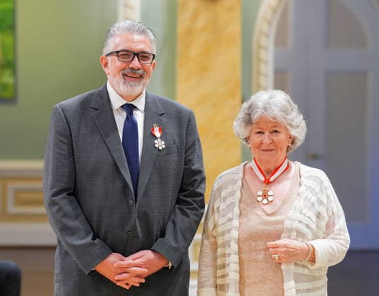 June 25, 2026, Ottawa, On, Canada: Governor General Louise Arbour invests Orland Arthur Backstrom, of Winnipeg, as a Member of the Order of Canada during a Presentation of Canadian Honours at Rideau Hall in Ottawa, on Thursday, June 25, 2026. Ottawa Canada  - ZUMAc35_ 20260625_zaf_c35_028 Copyright: xChrisxTanouyex