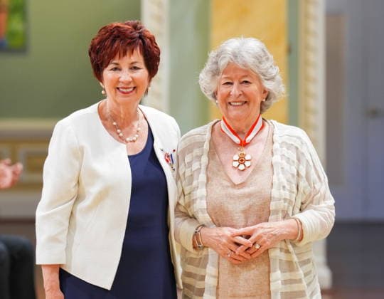 June 25, 2026, Ottawa, On, Canada: Governor General Louise Arbour invests The Honourable Claudette Tardif, of Edmonton, as a Member of the Order of Canada during a Presentation of Canadian Honours at Rideau Hall in Ottawa, on Thursday, June 25, 2026. Ottawa Canada  - ZUMAc35_ 20260625_zaf_c35_030 Copyright: xChrisxTanouyex