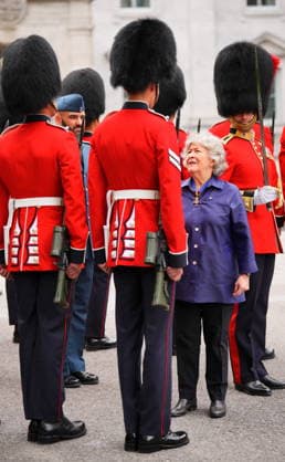June 26, 2026, Ottawa, On, Canada: Governor General Louise Arbour conducts an inspection of the Ceremonial Guard at Rideau Hall in Ottawa, on Friday, June 26, 2026. Ottawa Canada  - ZUMAc35_ 20260626_zaf_c35_058 Copyright: xChrisxTanouyex