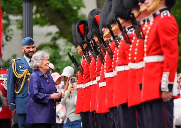 June 26, 2026, Ottawa, On, Canada: Governor General Louise Arbour conducts an inspection of the Ceremonial Guard at Rideau Hall in Ottawa, on Friday, June 26, 2026. Ottawa Canada  - ZUMAc35_ 20260626_zaf_c35_059 Copyright: xChrisxTanouyex