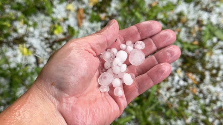 In addition to the extreme heat, the risk of severe weather has be