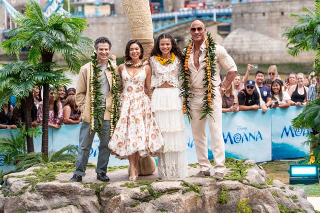 Entertainment Themen der Woche KW27 Thomas Kail, Auli i Cravalho, Catherine Laga aia and Dwayne Johnson attend the launch of the Moana Experience at Potters Fields Park in London, England on June 30, 2026 LONDON, ENGLAND - JUNE 30: Thomas Kail, Auli i Cravalho, Catherine Laga aia and Dwayne Johnson attend the launch of the Moana Experience at Potters Fields Park in London, England on June 30, 2026, Credit:Pupat Chenaksara Avalon United Kingdom, London, Potters Fields Park Copyright: xPupatxChenaksarax xAvalonx 1113549872