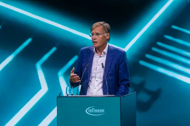Infineon Opens Infineon Smart Power FAB in Dresden; Jochen Hanebeck, CEO of Infineon Technologies AG, Dresden, Saxony, Germany