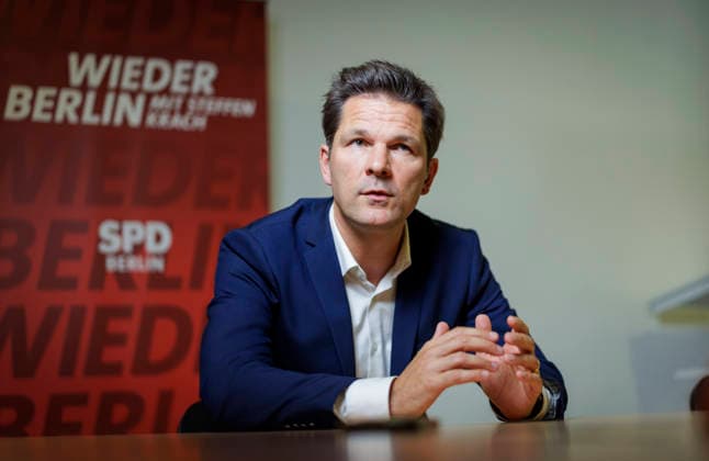 Steffen Krach, the SPD s top candidate in Berlin, photographed during an interview at the SPD s state headquarters in Berlin-Wedding, Berlin, Germany Copyright: xThomasxKoehlerx