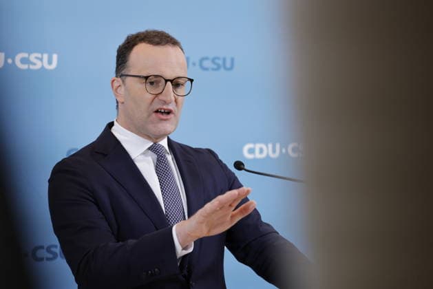Jens Spahn, CDU, Germany, Berlin, Reichstag, CDU-CSU Press Conference