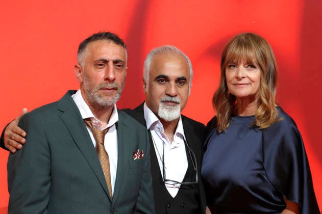 Kida Khodr Ramadan, Nader Saeivar, and Nastassja Kinski at the premiere of the film *Hijamat* at the 60th Karlovy Vary International Film Festival in 2026, held in the Grand Hall of the Festival Hotel Thermal in Karlsbad, July 8, 2026 Foto:xB.xThomasx xFuturexImagex hijamat_6703