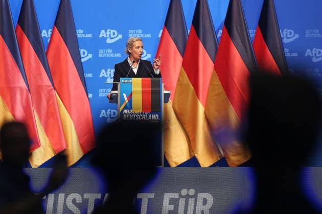 Erfurt, Thuringia, Germany, July 4, 2026, AfD National Party Convention, Alice Weidel Copyright: xdtsxNachrichtenagenturx dts_126363