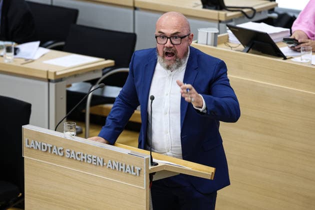 Dr. Hans Thomas Tillschneider, AfD, State Parliament Session in the State Parliament of Saxony-Anhalt