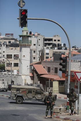 Israeli forces deploy during military operation in Nablus Israeli military vehicles and soldiers are deployed in the streets during a military operation targeting the West Bank city of Nablus, on July 12, 2026. Israeli forces raided several neighborhoods in the western part of the city during the operation. Photo by Mohammed Nasser apaimages Nablus West Bank Palestinian Territory 120726_Nablus_MN_00(3) Copyright: xapaimagesxMohammedxNasserx xapaimagesx