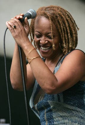Charlie Parker Jazz Festival-2007 Aug 25, 2007 - New York, NY, USA - Singer CASSANDRA WILSON performs at the 2007 Charlie Parker Jazz Festival held at Marcus Garvey Park in Harlem. Copyright: xNancyxKaszermanx