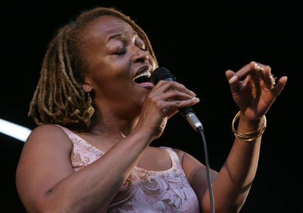 Charlie Parker Jazz Festival-2007 Aug 26, 2007 - New York, NY, USA -Singer CASSANDRA WILSON performs at the 2007 Charlie Parker Jazz Festival held at Tompkins Square Park in the East Village. Copyright: xNancyxKaszermanx