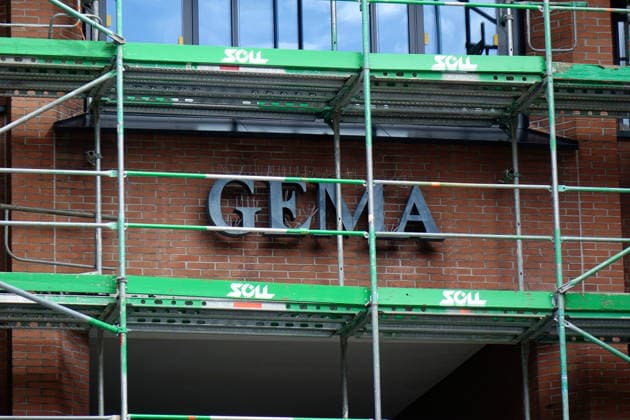 Renovation of the GEMA Building in Munich Renovation of the GEMA Building in Munich, July 6, 2026, Munich, Rosenheimer Strasse, Bavaria, The GEMA Building in Munich is being renovated