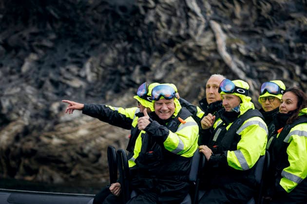 Johann Wadephul (CDU), Federal Minister of Foreign Affairs, travels by speedboat from Saltbrygga to Bodo through the Saltfjorden with Norwegian Foreign Minister Espen Barth Eide. Saltbrygga, July 14, 2026 Photographed on behalf of the Federal Foreign Office Saltbrygga, Norway Copyright: xThomasxTrutschel AAx
