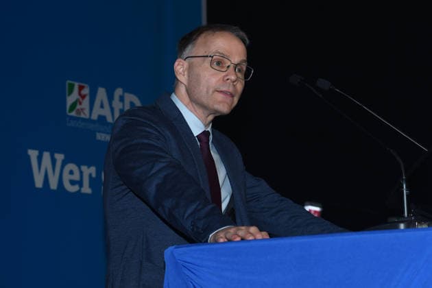 AfD NRW Candidate List Announcement on July 10, 2026, at the Eventzentrum NRW in Marl Dr. Christian Blex, Treasurer and Spokesperson for Schools and Education, AfD NRW xRx