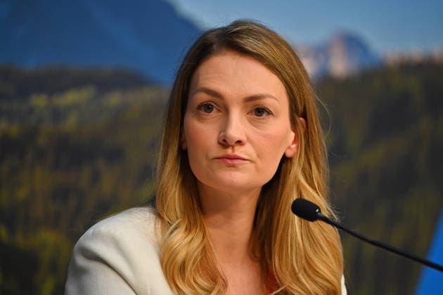Judith GERLACH, Minister of State for Health, Care, and Prevention; single image, cropped close-up, portrait; Press conference of the Bavarian State Government following the cabinet meeting on July 21, 2026, at the Prinz Carl Palais in Munich