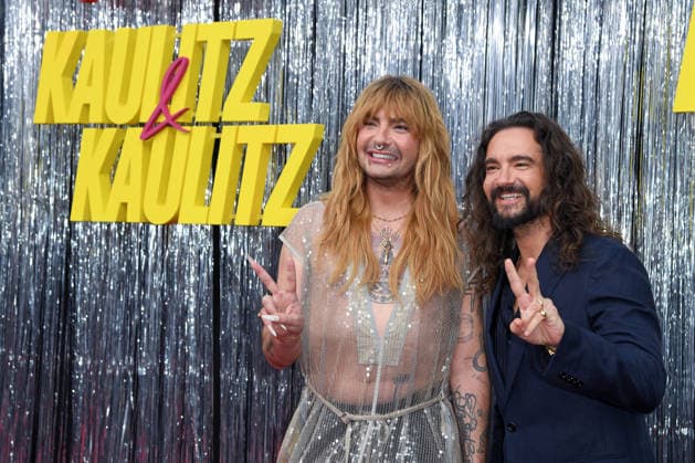 Bill Kaulitz and Tom Kaulitz at the premiere of KAULITZ KAULITZ Season 3 at the Delphi Filmpalast in Berlin on July 22, 2026