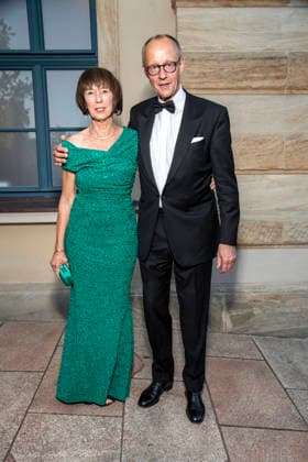 Friedrich Merz and his wife Charlotte Merz attend the concert featuring Beethoven s Ninth Symphony to open the 2026 Bayreuth Festival (Richard Wagner Festspiele) at the Bayreuth Festspielhaus on July 25, 2026, in Bayreuth, Germany—the 150th Bayreuth Wagner Festival Opening