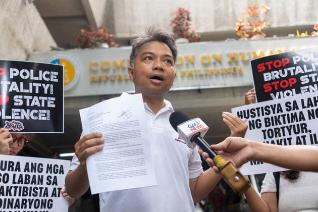 July 31, 2026, Quezon City, Metro Manila, Philippines: Progressive groups file a letter on July 31, 2026 requesting the Commission on Human Rights to conduct an independent investigation on the widespread cases of police violence across multiple demonstrations. The letter gave emphasis to a culture of violence against dissenters. Quezon City Philippines  - ZUMAp220 20260731_zip_p220_008 Copyright: xCharlesxPerezx