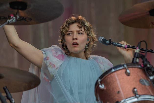 Green Juice Festival 2026 BLOND Lotta KUMMER Drums, Vocals The Chemnitz-based indie pop band Blond performing live outdoors on the main stage at the Green Juice Festival in Park Neu Vilich in Bonn, Bonn Neu Vilich, North Rhine-Westphalia, Germany Copyright: xMarcxJohnx