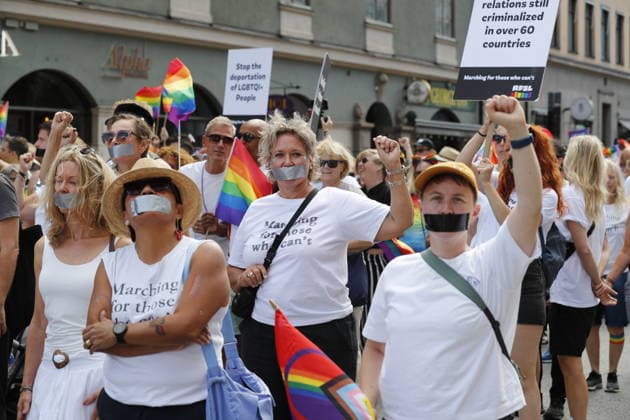 STOCKHOLM, SWEDEN 20260801 The Pride parade runs from Norr Mälarstrand to Slussen during this year s Stockholm Pride STOCKHOLM SWEDEN x11700x  Copyright: xMagnusxGrimstedt TTx STOCKHOLM PRIDE oeQLXX4hbno