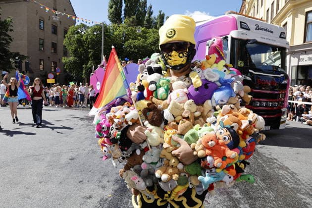 STOCKHOLM, SWEDEN 20260801 The Pride parade runs from Norr Mälarstrand to Slussen during this year s Stockholm Pride STOCKHOLM SWEDEN x11700x  Copyright: xMagnusxGrimstedt TTx STOCKHOLM PRIDE ZV6vdYSRAT4